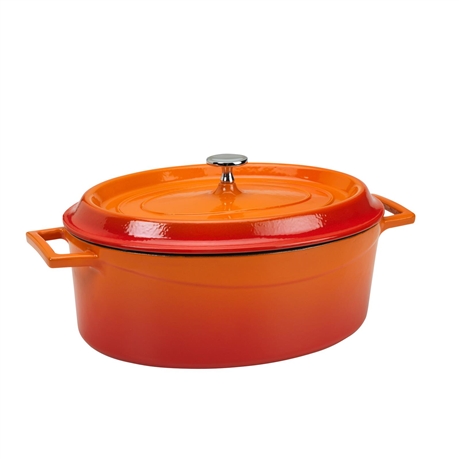 Petite casserole en fonte émaillée couleur extérieure Rouge diamètre 12 cm