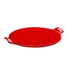 Pizza Stone lisse 37 cm rouge Coquelicot Emile Henry