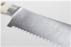 Couteau à pain denté 23 cm forgé Classic Ikon blanc Wüsthof