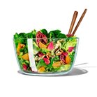 Essoreuse à salade en verre OXO 26 cm avec poussoir ergonomique