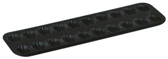 Plaque pour 20 mini madeleines en acier avec revètement Obsidian antiadhérent