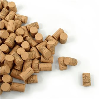 100 bouchons en liège colmaté pour vin jeune et cidre 38x24 mm. catégorie 5