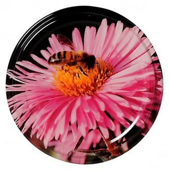 Capsules Twist-off miel fleur et abeille 63 mm par 10